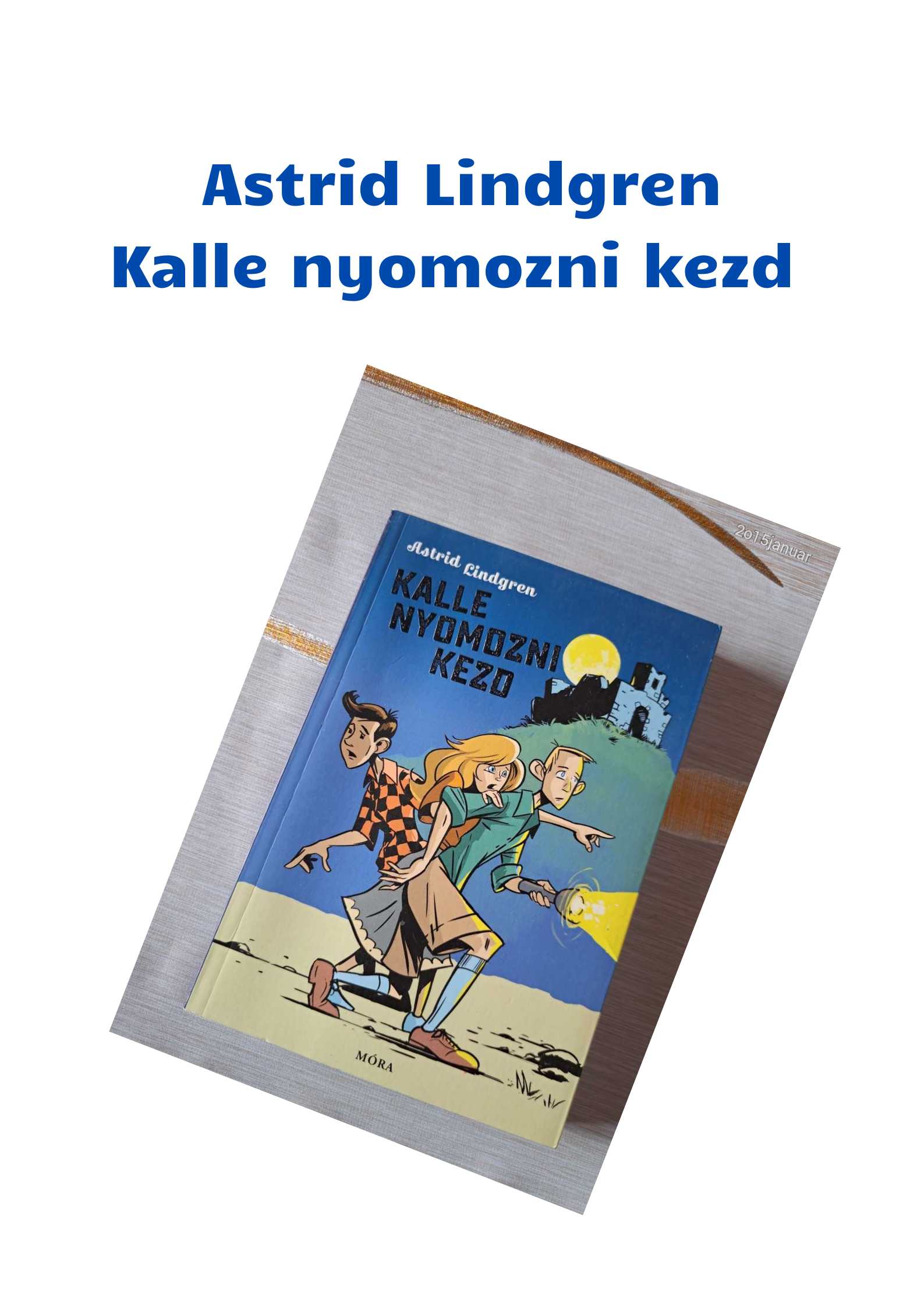 Kalle nyomozni kezd